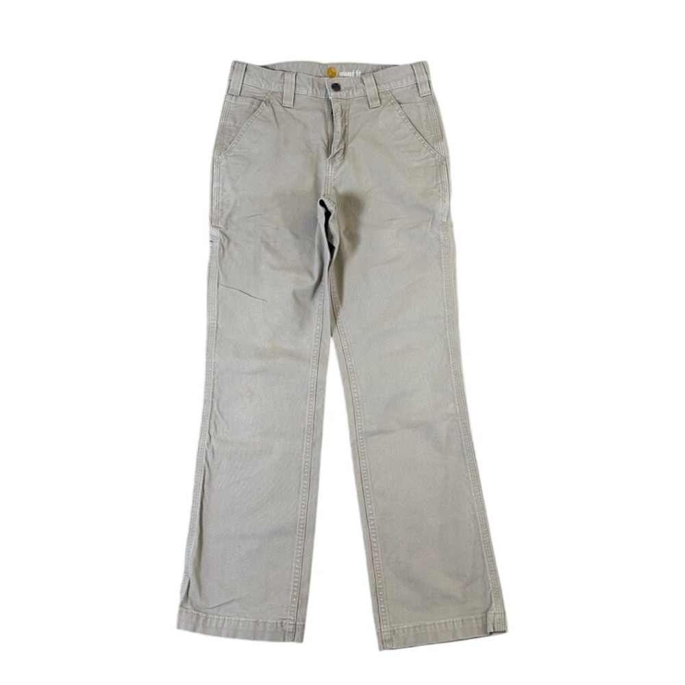 Carhartt Relaxed Fit Canvas Work Pants Tan Khaki 29x30 Straight Leg Utility
